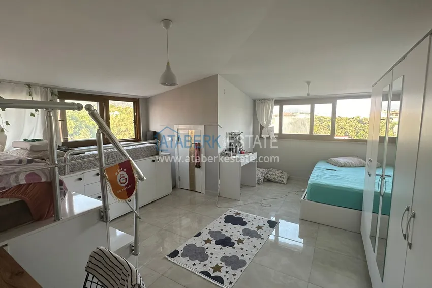 Purchase Duplex apartment with furniture, separate kitchen and mountain view — Kestel district, Alanya 8 