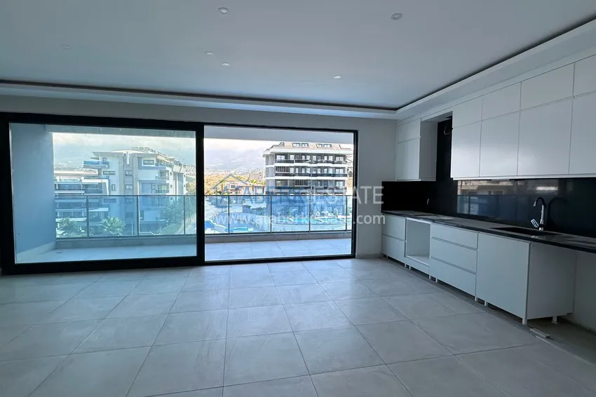 Purchase  Duplex penthouse with sea and mountain views in a new complex — Alanya, Kargicak district 8 