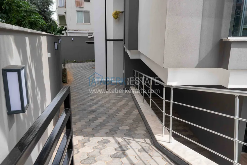 2+1 apartment with furniture and sea view in a young complex, Mahmutlar district — Alanya 11 