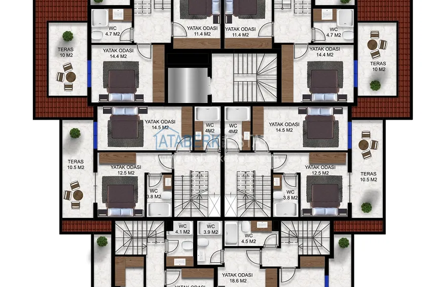 Buy cheap Apartments from a developer in Alanya - a complex with a hotel concept in the Oba area 4 