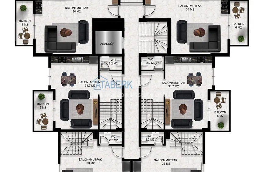 Buy cheap Apartments from a developer in Alanya - a complex with a hotel concept in the Oba area 3 