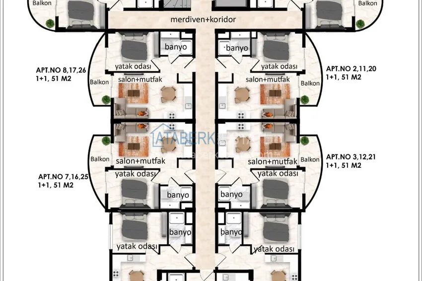 Buy cheap Investment property under construction from an investor — Alanya, Oba district  2 