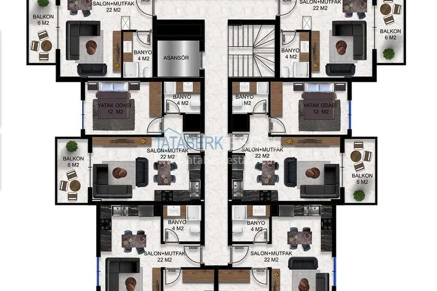 Buy cheap Apartments from a developer in Alanya - a complex with a hotel concept in the Oba area 2 