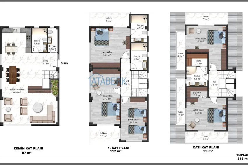 Buy cheap Real estate for citizenship! Detached luxury villa with stunning views in Kargicak 1