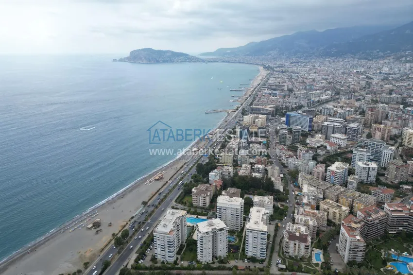 Apartment in Alanya 3+1 with furniture and glazed balconies on the first coastal, Tosmur area 3