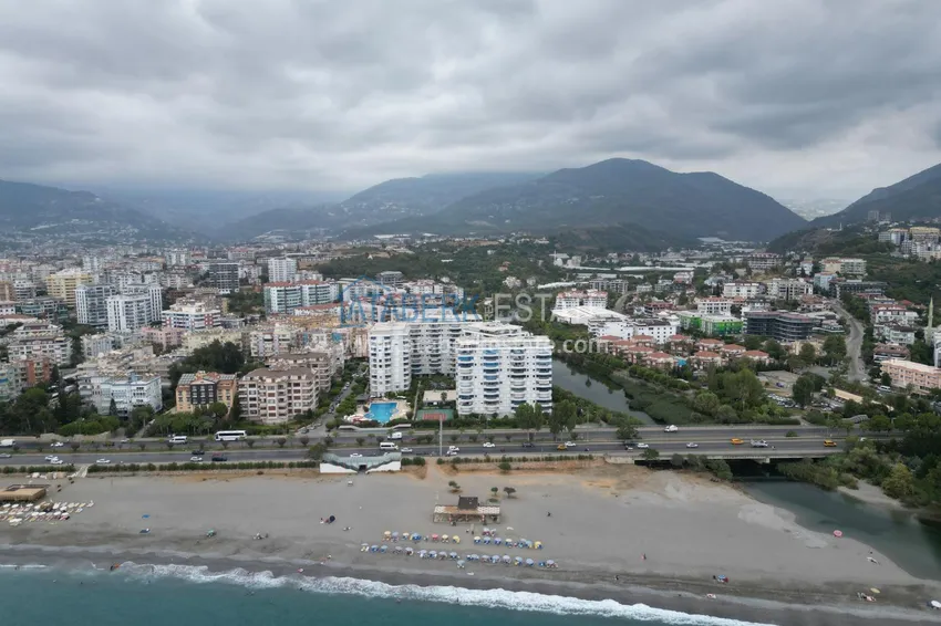 Elite 3+1 panoramic linear apartment with furniture in Tosmur, Alanya 3 