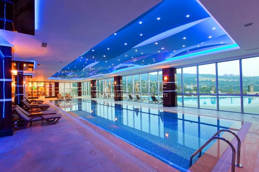 Two-storey villa in Kargicak, furnished, with private garage and swimming pool  8 