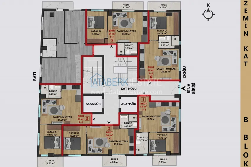 Buy cheap Apartments in Antalya — Center, in a complex under construction 9 