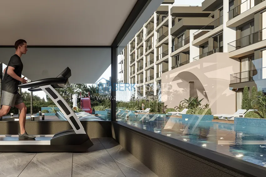 New residential complex project under construction in Antalya, Altintash district  10 