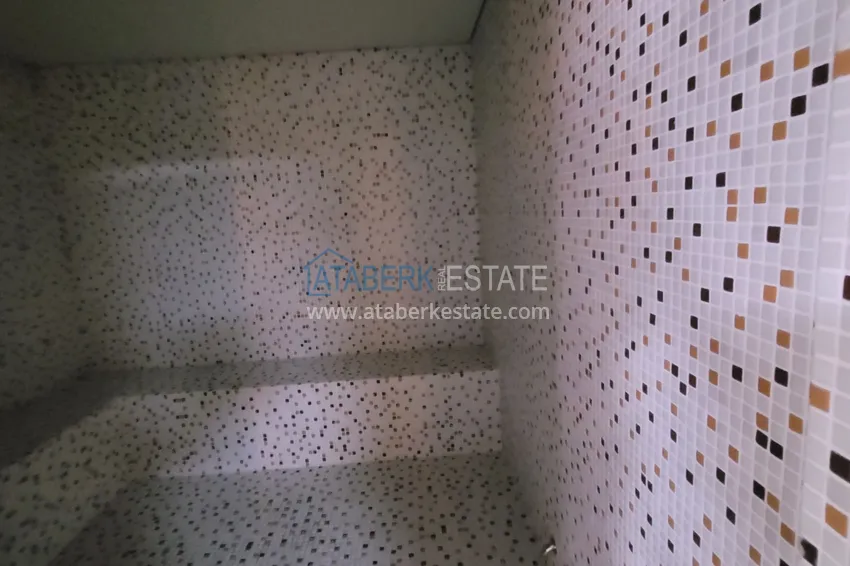 One bedroom apartment with a glazed balcony and sea view, first coastline - Kestel district, Alanya 11 