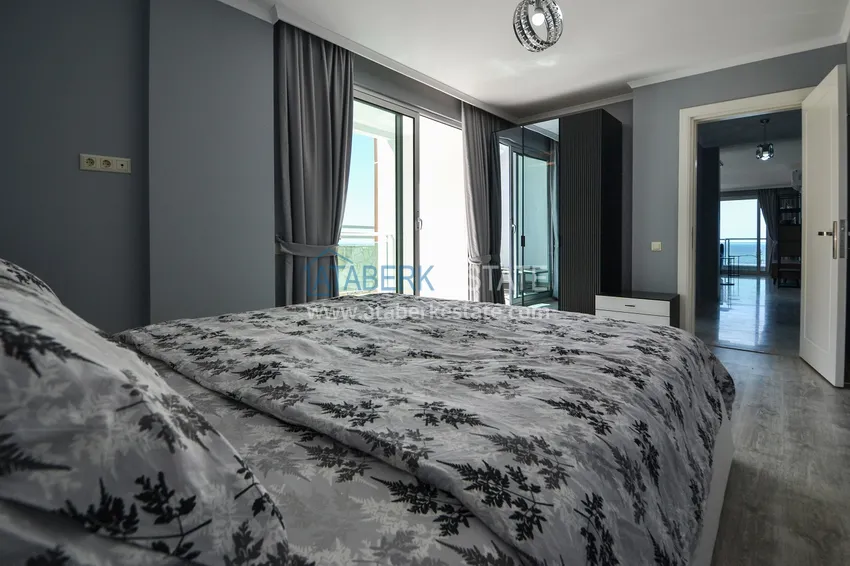 Purchase  Furnished two bedroom apartment with sea view in Kargicak, Alanya 10 