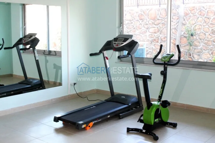 1+1 apartment with furniture and open sea views, Kestel district - Alanya 14 