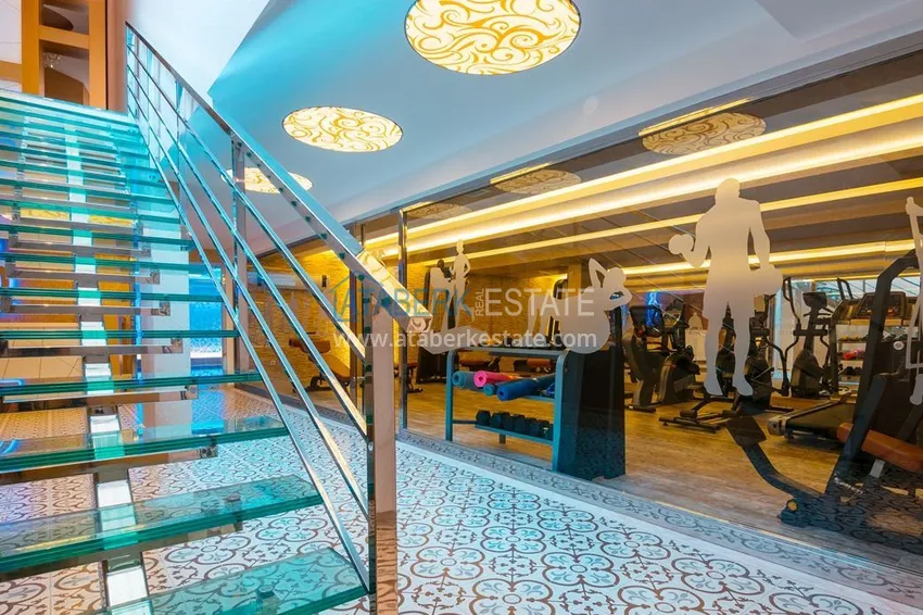 1+1 furnished apartment with mountain views, Alanya center Cleopatra beach area 11 