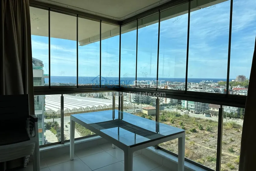 Purchase Furnished 3+1 duplex with a glazed balcony and sea view, Avsallar district — Alanya 11