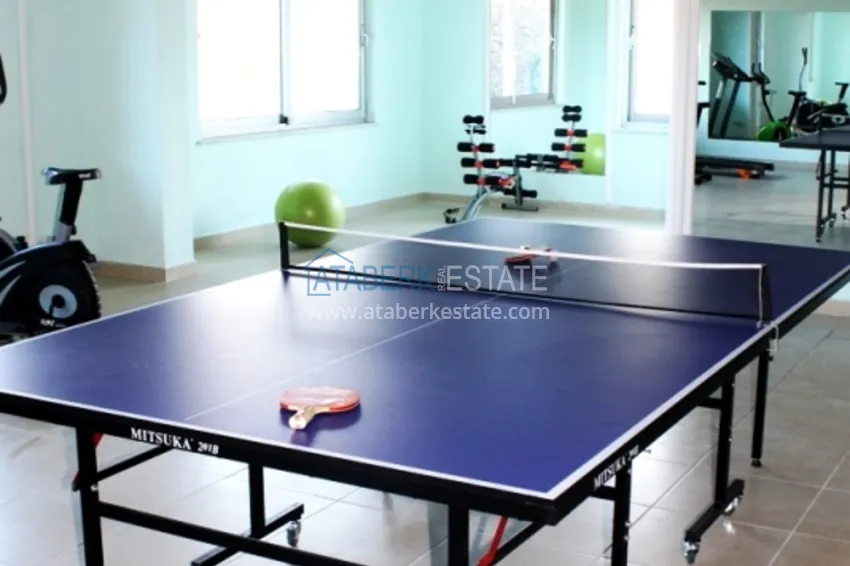 1+1 apartment with furniture and open sea views, Kestel district - Alanya 15 