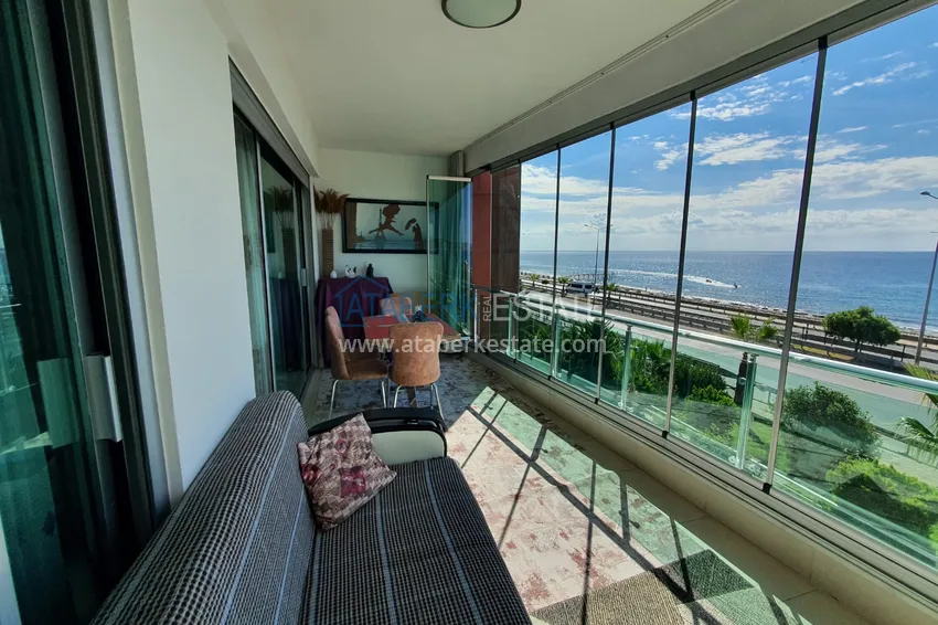 Purchase  One bedroom apartment with a glazed balcony and sea view, first coastline - Kestel district, Alanya 11 