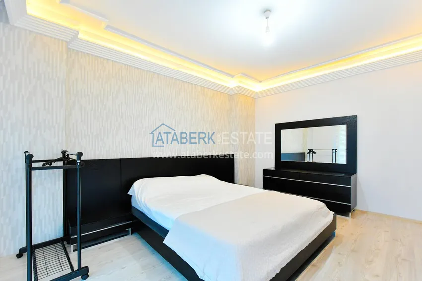 Purchase Apartment in Alanya 3+1 with furniture and glazed balconies on the first coastal, Tosmur area 12