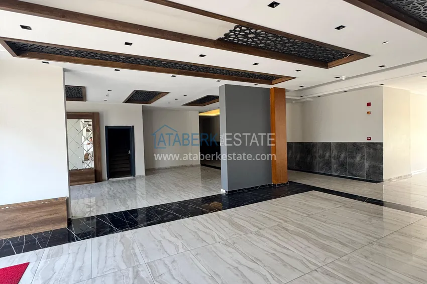 Two-bedroom apartment with furniture and a glazed balcony in Mersin - Tomyuk 12