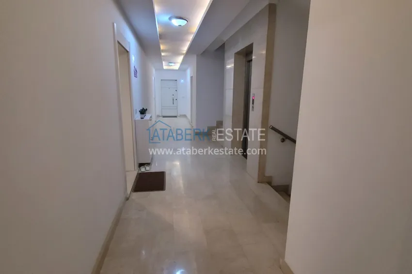 One bedroom apartment with a glazed balcony and sea view, first coastline - Kestel district, Alanya 13 
