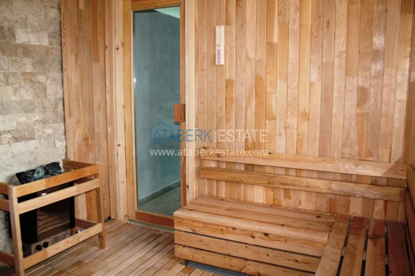1+1 apartment with furniture and open sea views, Kestel district - Alanya 17 