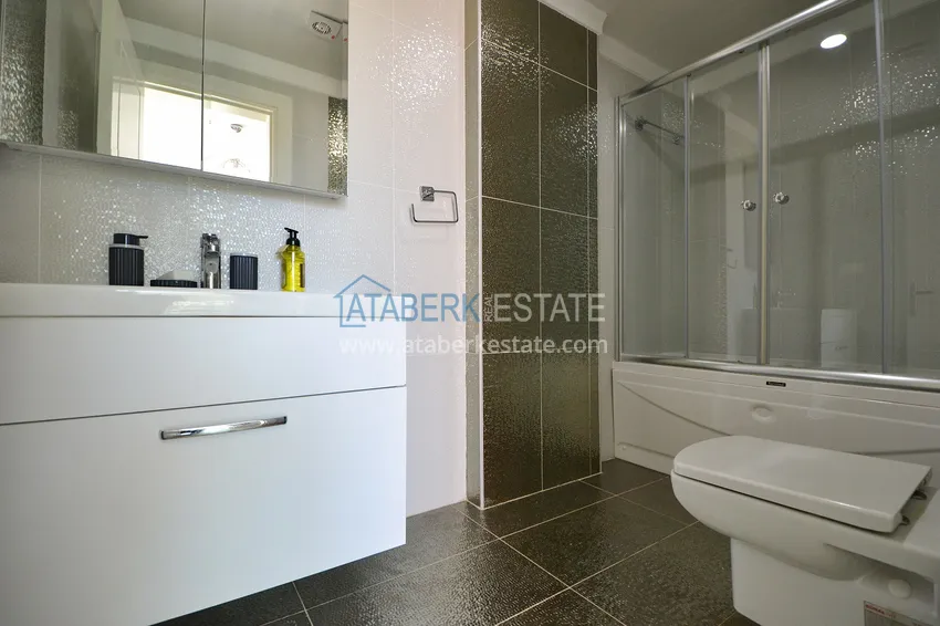 Purchase  Furnished two bedroom apartment with sea view in Kargicak, Alanya 13 