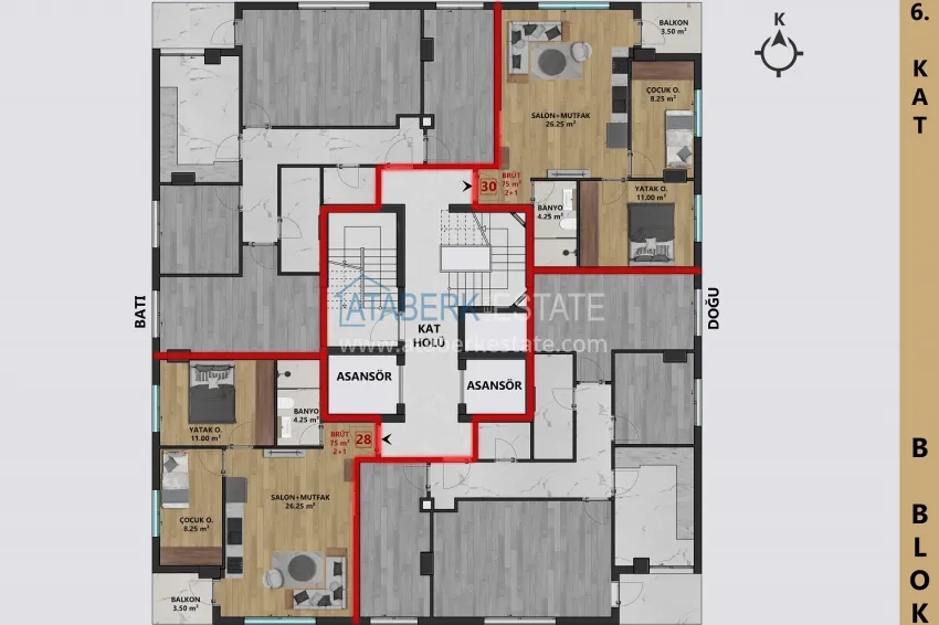 Buy cheap Apartments in Antalya — Center, in a complex under construction 13 