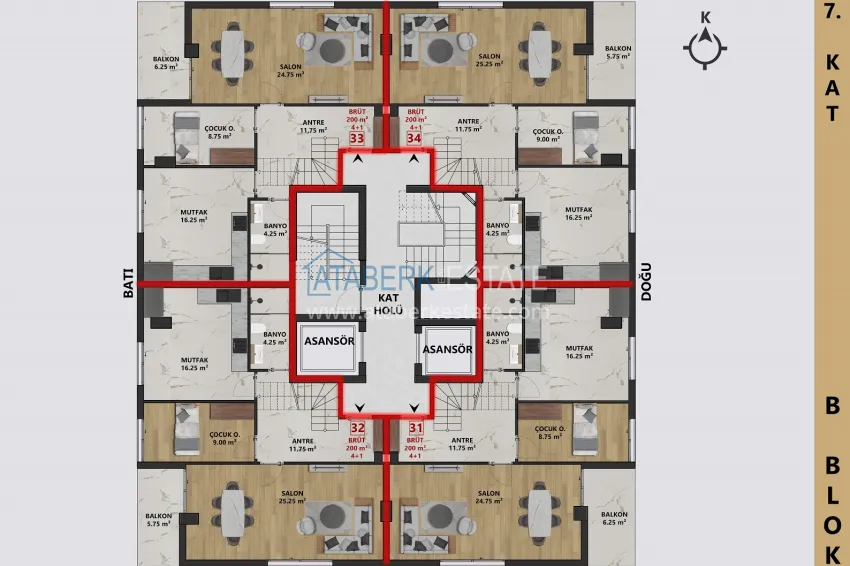 Buy cheap Apartments in Antalya — Center, in a complex under construction 14 