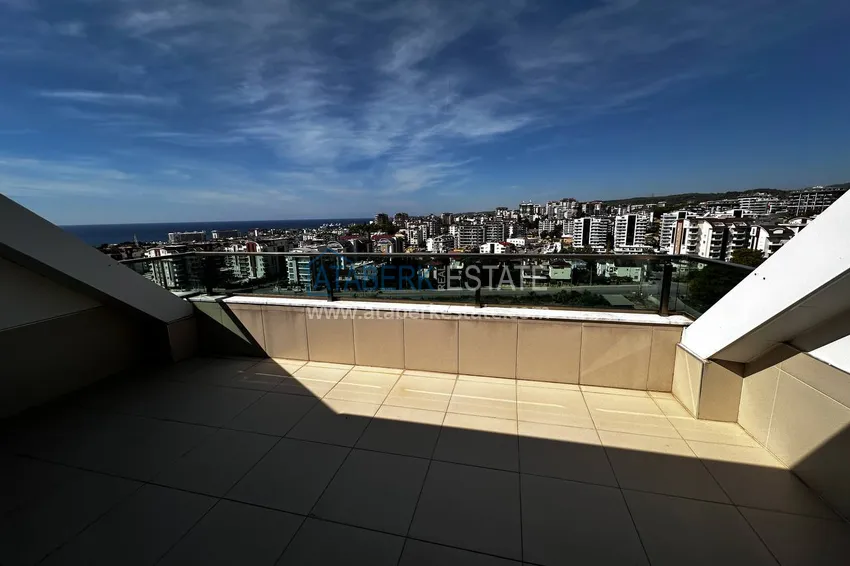Purchase Furnished 3+1 duplex with a glazed balcony and sea view, Avsallar district — Alanya 17