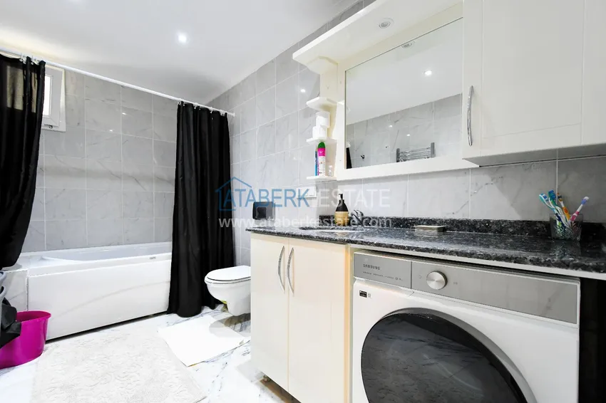 Purchase Apartment in Alanya 3+1 with furniture and glazed balconies on the first coastal, Tosmur area 17