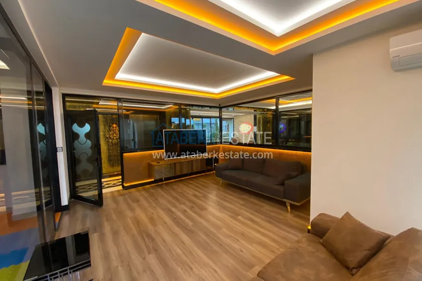 Furnished apartment in Mahmutlar with a glazed balcony in a premium complex 15