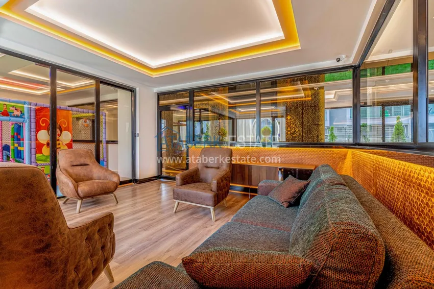 Furnished apartment in Mahmutlar with a glazed balcony in a premium complex 16