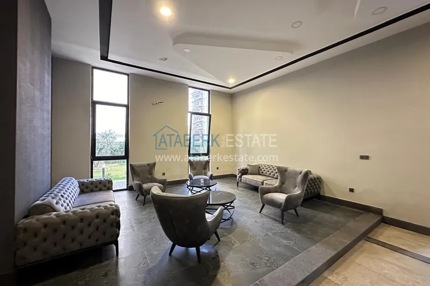 Two-bedroom furnished apartment for long-term rent in the center of Mahmutlar, Saturday market area No. 112 17 