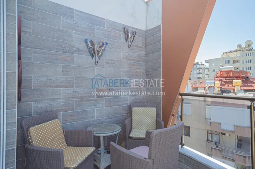 Purchase  Real estate for a residence permit. Furnished apartment with separate kitchen - Alanya city center, Cleopatra district 18 