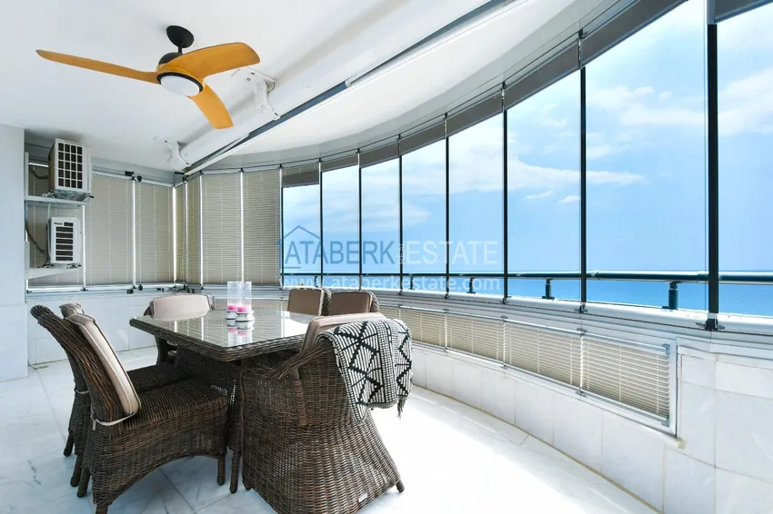 Purchase Apartment in Alanya 3+1 with furniture and glazed balconies on the first coastal, Tosmur area 19