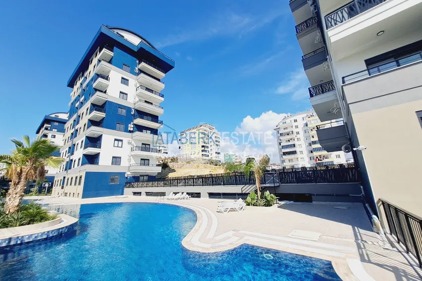 1+1 apartment from the owner with sea view in a new building - Payallar district, Alanya 2 