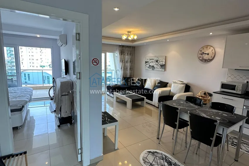 Purchase  Real estate for a residence permit! 1+1 apartment with furniture and mountain views, Cikcilli district — Alanya 2 