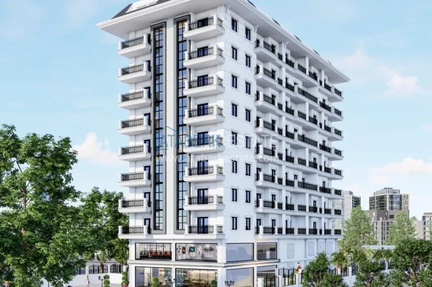 Finished one-bedroom apartment in a new residential complex - Mahmutlar, Alanya 1 