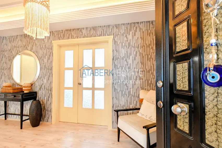 Purchase Apartment in Alanya 3+1 with furniture and glazed balconies on the first coastal, Tosmur area 1