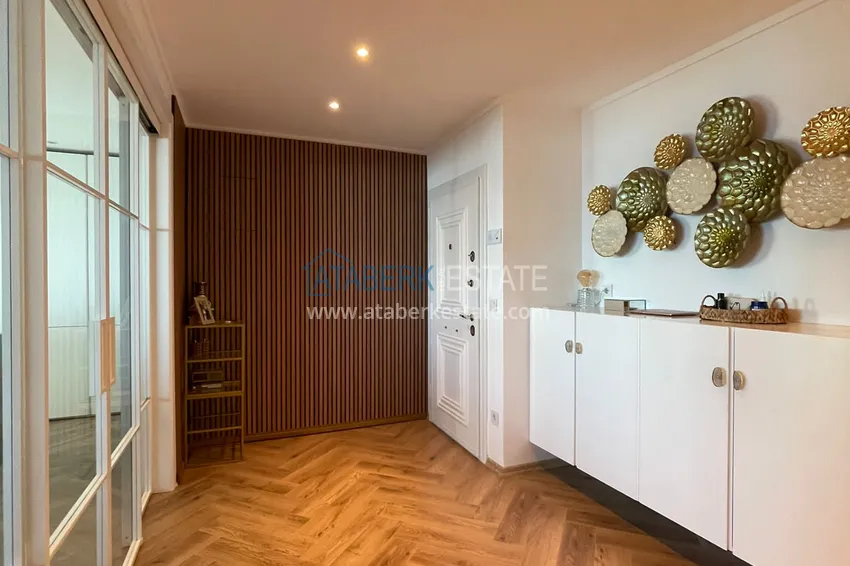 Purchase Elite 3+1 panoramic linear apartment with furniture in Tosmur, Alanya 1 