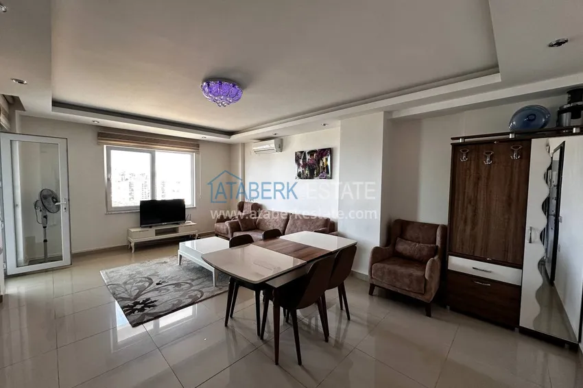 Purchase Furnished 3+1 duplex with a glazed balcony and sea view, Avsallar district — Alanya 1
