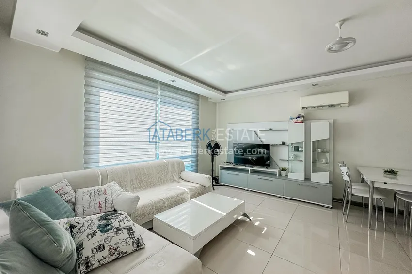 Purchase  1+1 apartment with furniture and open sea views, Kestel district - Alanya 1 