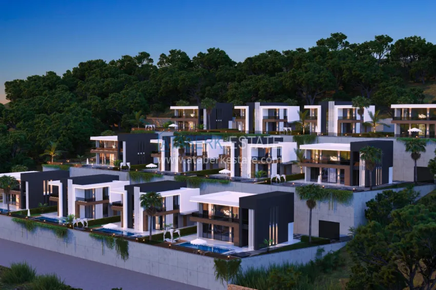 An exclusive project of an elite cottage complex in the Kargicak district 1 