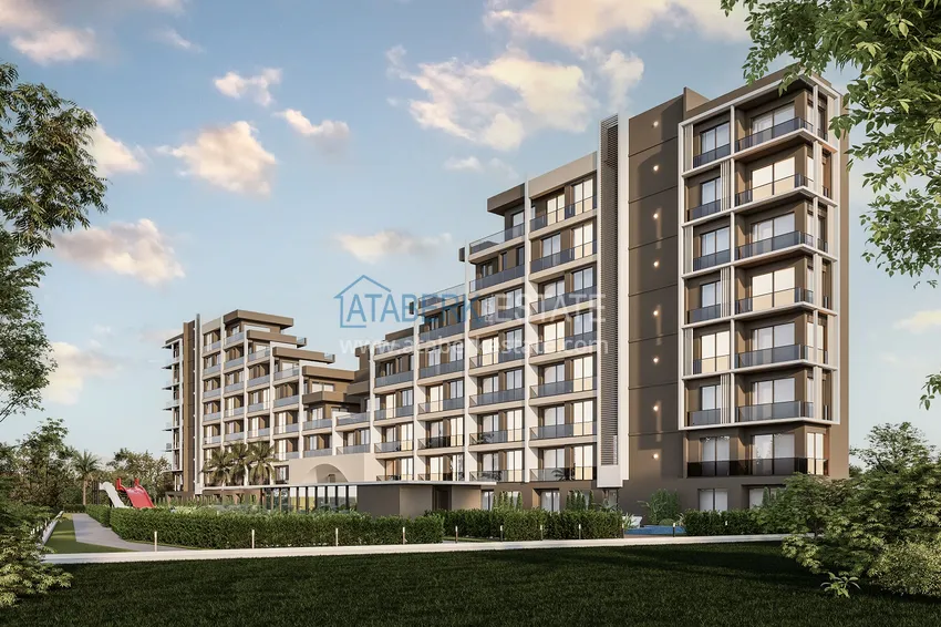 New residential complex project under construction in Antalya, Altintash district  2 