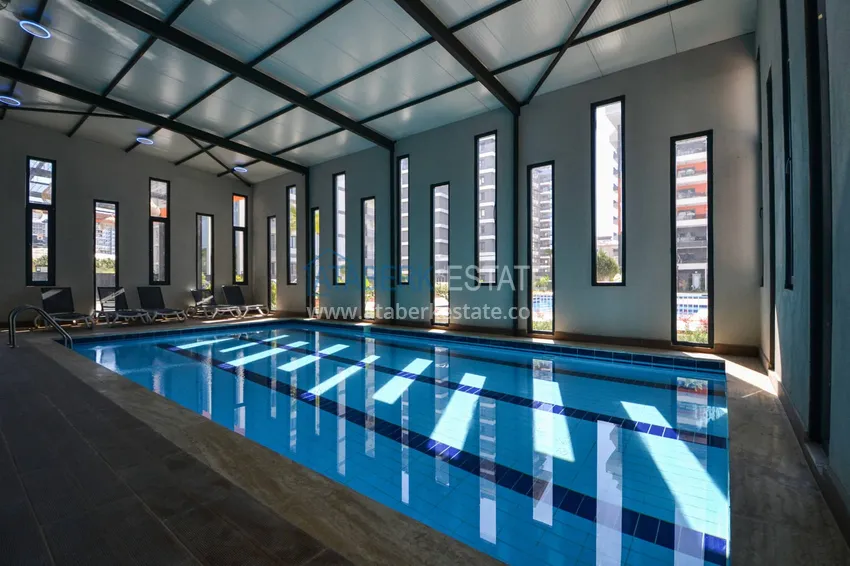 Two-bedroom furnished apartment for long-term rent in the center of Mahmutlar, Saturday market area No. 112 19 