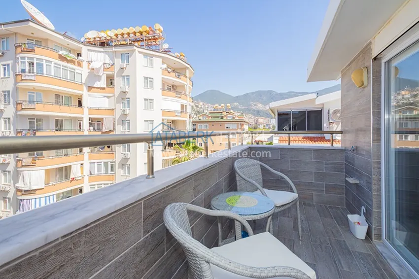 Purchase  Real estate for a residence permit. Furnished apartment with separate kitchen - Alanya city center, Cleopatra district 20 