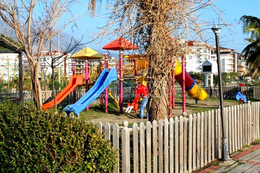 1+1 apartment with furniture and open sea views, Kestel district - Alanya 25 