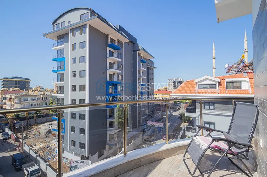 Purchase  Real estate for a residence permit. Furnished apartment with separate kitchen - Alanya city center, Cleopatra district 21 