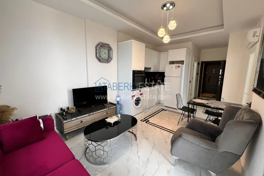 Purchase Furnished 1+1 apartment with sea view, Kargicak district — Alanya 2 