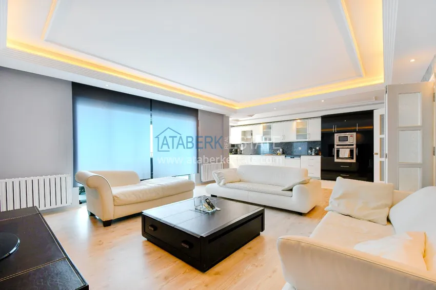 Purchase Apartment in Alanya 3+1 with furniture and glazed balconies on the first coastal, Tosmur area 2