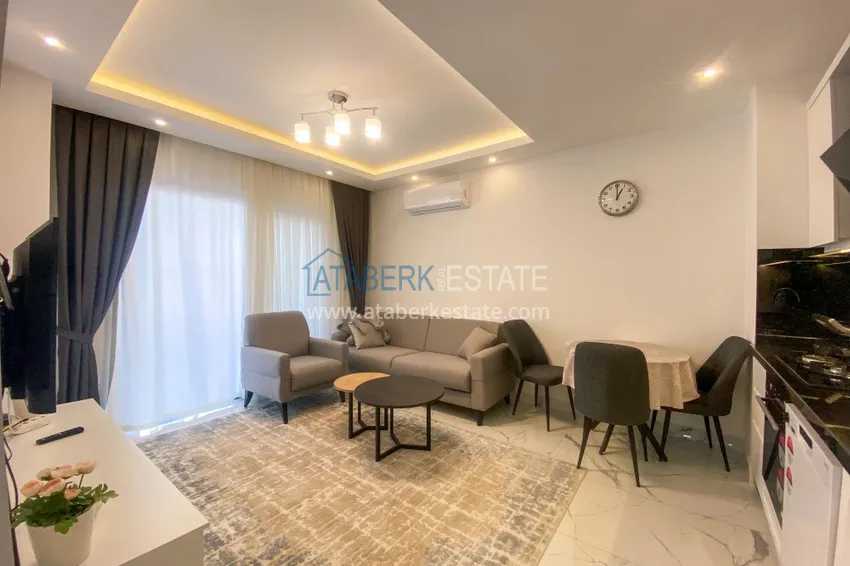 Purchase Furnished one-bedroom apartment in a new complex, Alanya city center 2 